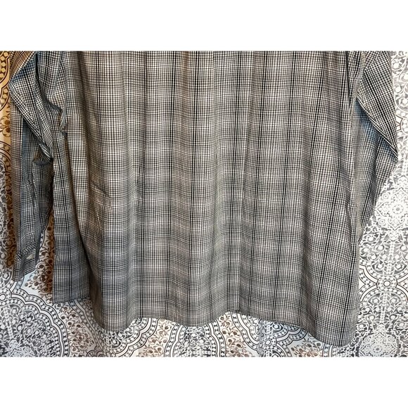 Eddie Bauer Womens Gray Plaid Button-Down Shirt T2XL - Picture 5 of 12